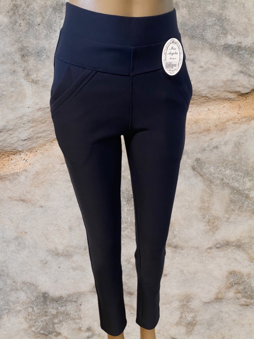 Stretchbroek navy Miss Angelia